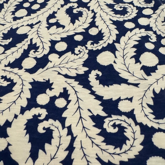 BODEN shirt top tank sleeveless Pom-Pom tassel geometric print blue 10 NWT - Picture 10 of 10